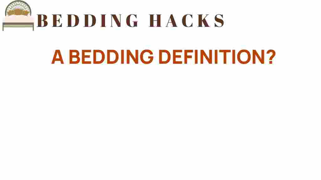 bedding-definition