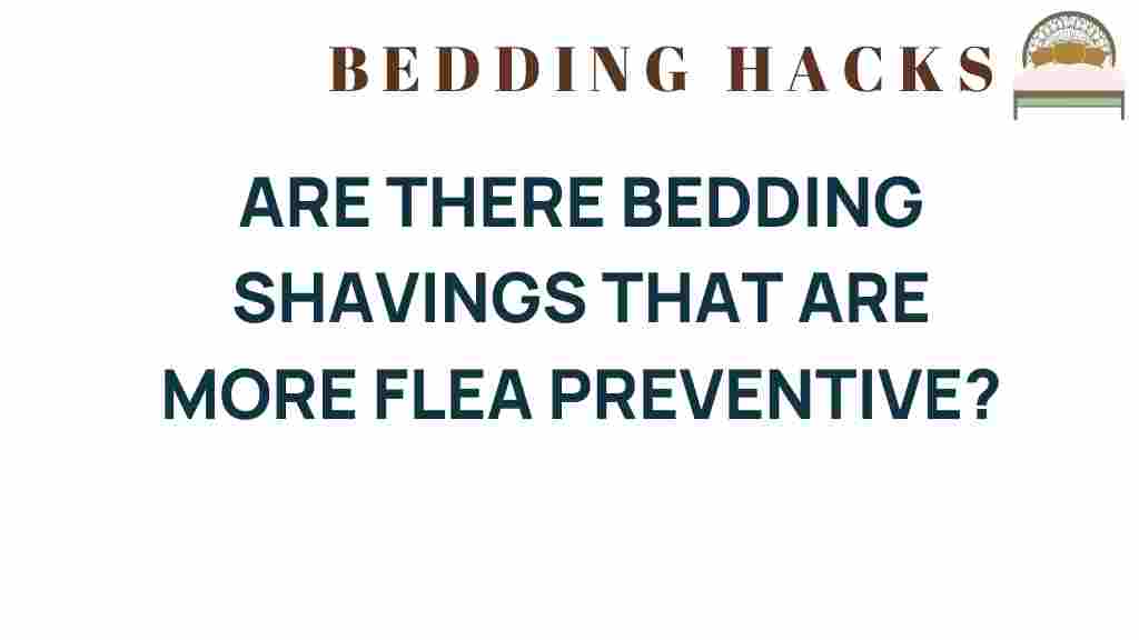 bedding-shavings-flea-prevention