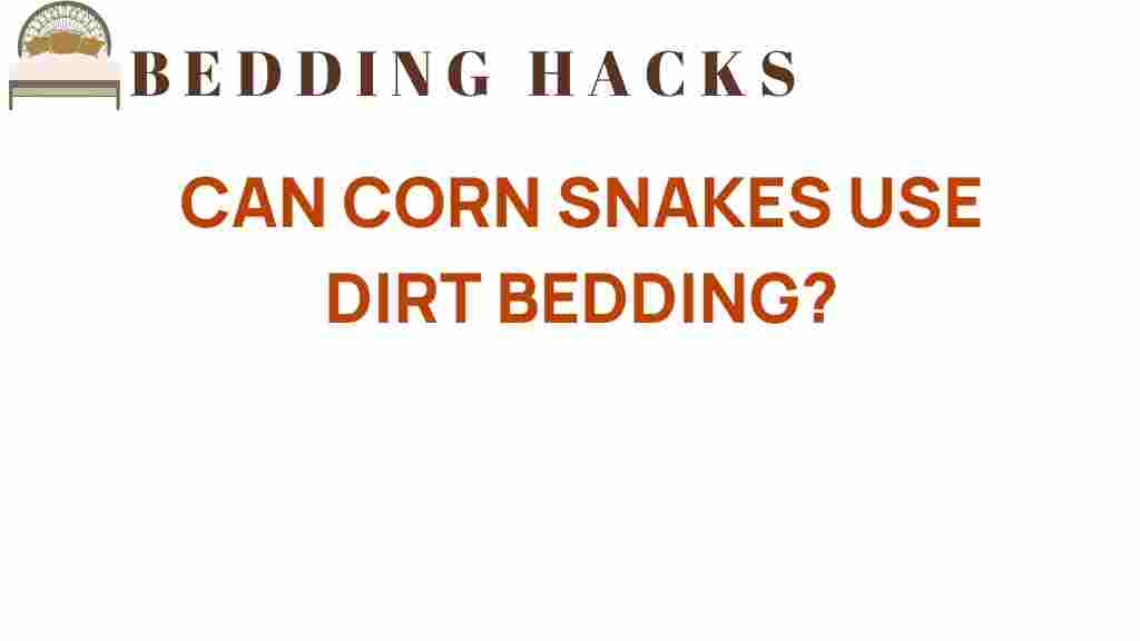 can-corn-snakes-use-dirt-bedding
