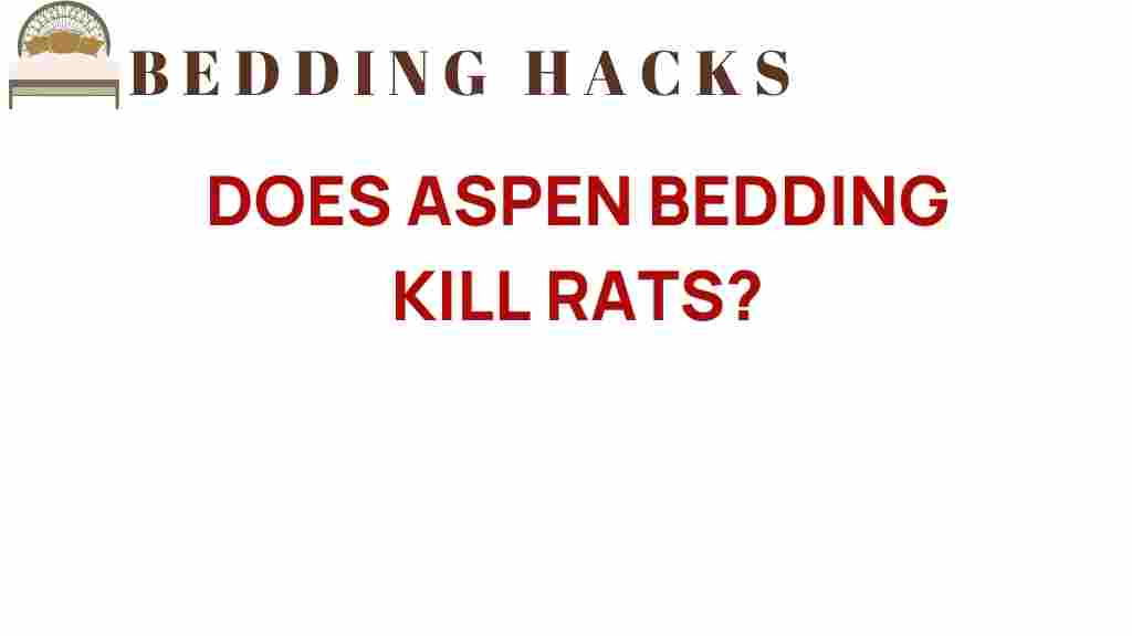 does-aspen-bedding-kill-rats