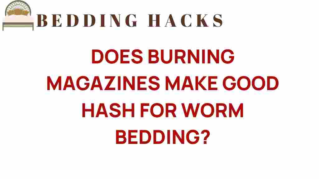 burning-magazines-worm-bedding