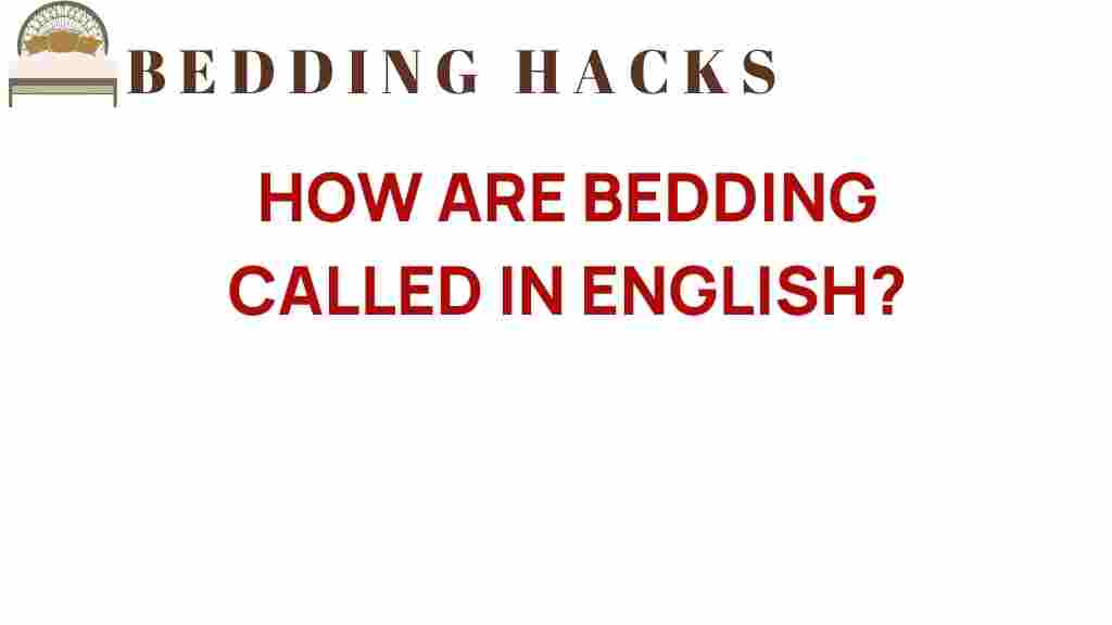 bedding-names-in-english