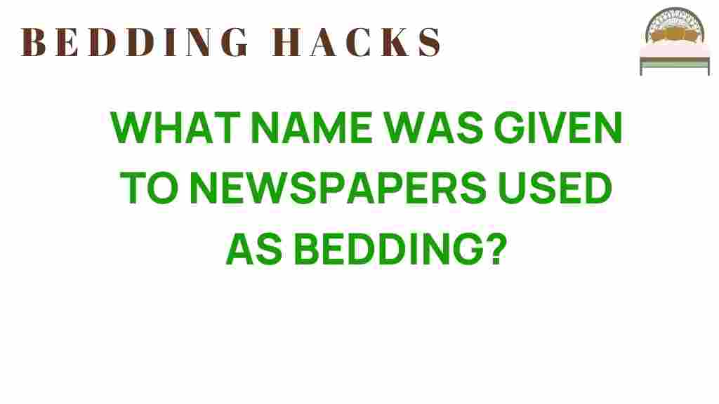 newspapers-as-bedding
