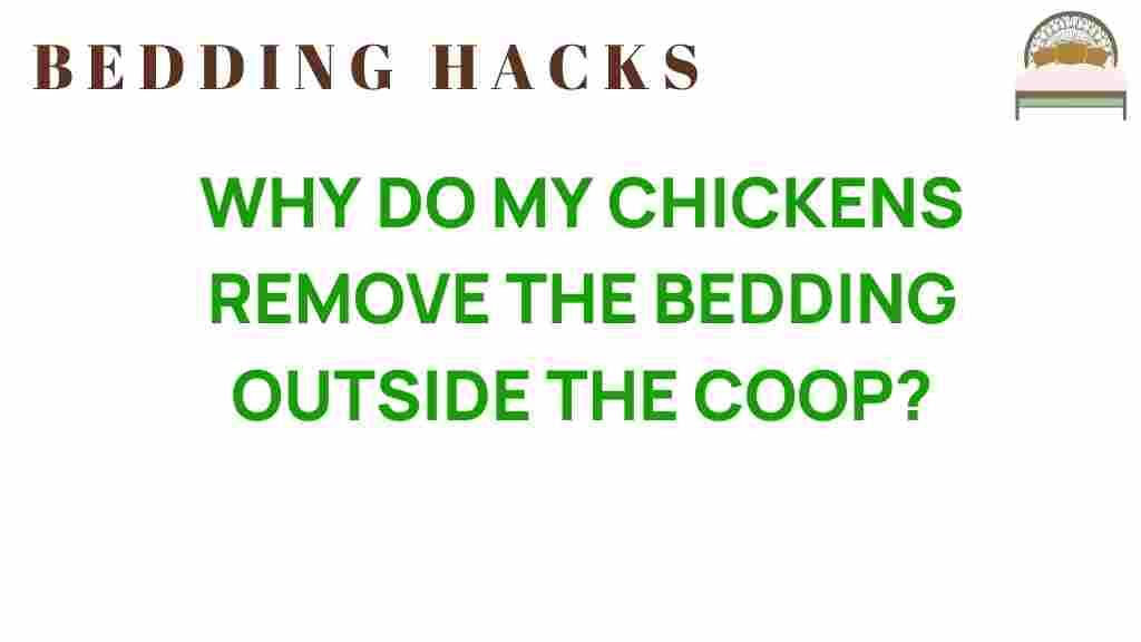 why-do-my-chickens-remove-bedding-outside-coop